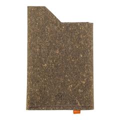 Vue Recycled Leather Cardholder porte-cartes de couleur marron| Krokrodeal