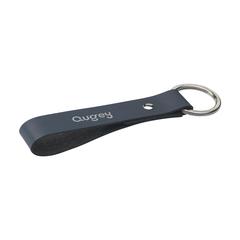 Vue Recycled Leather Keyring porte-clés de couleur bleu| Krokrodeal
