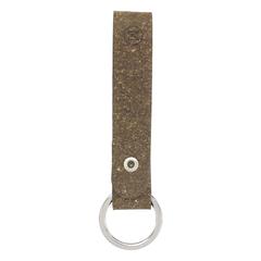 Vue Recycled Leather Keyring porte-clés de couleur marron| Krokrodeal
