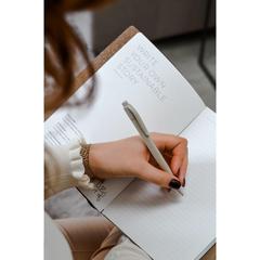 Vue Recycled Leather Refillable Notebook A5 Bloc-note de couleur marron| Krokrodeal
