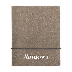 Vue Recycled Leather Refillable Notebook A5 Bloc-note de couleur marron| Krokrodeal