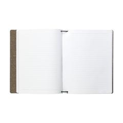 Vue Recycled Leather Refillable Notebook A5 Bloc-note de couleur marron| Krokrodeal