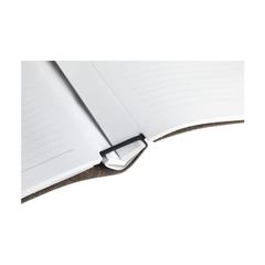 Vue Recycled Leather Refillable Notebook A5 Bloc-note de couleur marron| Krokrodeal