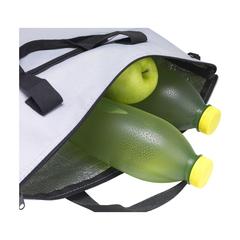Vue RPET Cooler Bag sac isotherme de couleur gris| Krokrodeal