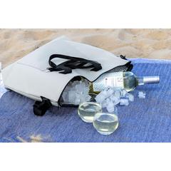 Vue RPET Cooler Bag sac isotherme de couleur gris| Krokrodeal