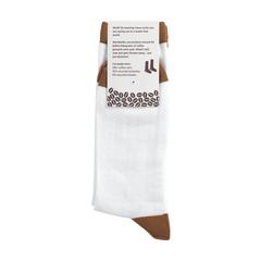 Vue Coffee Socks chausettes de couleur blanc| Krokrodeal
