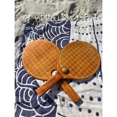 Vue Waboba Paddle Set jeu de plage de couleur beige| Krokrodeal