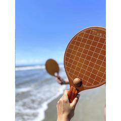 Vue Waboba Paddle Set jeu de plage de couleur beige| Krokrodeal