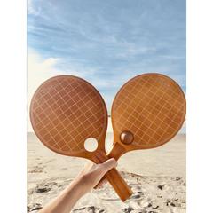 Vue Waboba Paddle Set jeu de plage de couleur beige| Krokrodeal