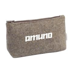 Vue Recycled Felt Case trousse de couleur beige| Krokrodeal