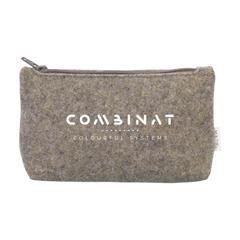 Vue Recycled Felt Case trousse de couleur beige| Krokrodeal
