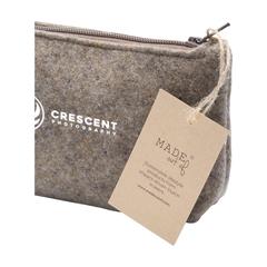 Vue Recycled Felt Case trousse de couleur beige| Krokrodeal
