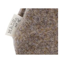 Vue Recycled Felt Case trousse de couleur beige| Krokrodeal