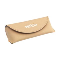 Vue Recycled Leather Sunglasses Pouch étui à lunettes de couleur beige| Krokrodeal