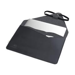 Vue Recycled Felt & Apple Imitation Leather Sleeve 15/16p de couleur noir| Krokrodeal