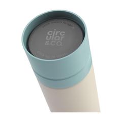 Vue Circular&Co Reusable Bottle 600 ml bouteille de couleur bleu| Krokrodeal