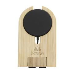 Vue Walter Bamboo Snap Dock chargeur rapide de couleur marron| Krokrodeal