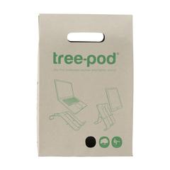 Vue Treepod support pour ordinateur portable de couleur marron| Krokrodeal