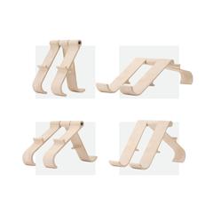 Vue Treepod support pour ordinateur portable de couleur marron| Krokrodeal