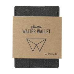 Vue Walter Wallet Snap Wallet -3- porte-cartes de couleur noir| Krokrodeal
