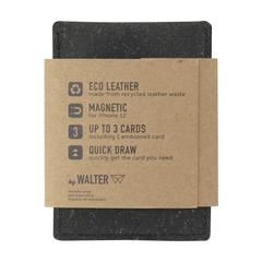 Vue Walter Wallet Snap Wallet -3- porte-cartes de couleur noir| Krokrodeal