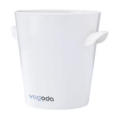 Vue Plastic Bank Champagne Cooler seau à glace de couleur blanc| Krokrodeal