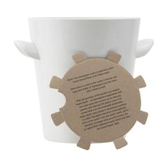 Vue Plastic Bank Champagne Cooler seau à glace de couleur blanc| Krokrodeal