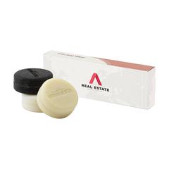 Vue Unwaste Soap Set savon, d'écorce et shampoing de couleur blanc| Krokrodeal