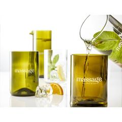 Vue Rebottled® Carafe de couleur vert| Krokrodeal