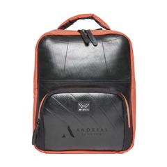 Vue Ecowings Funky Falcon Backpack sac à dos de couleur orange| Krokrodeal