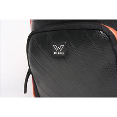 Vue Ecowings Funky Falcon Backpack sac à dos de couleur orange| Krokrodeal