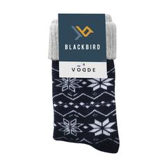 Vue Vodde Recycled Wool Winter Socks de couleur bleu| Krokrodeal