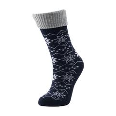 Vue Vodde Recycled Wool Winter Socks de couleur bleu| Krokrodeal
