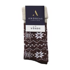 Vue Vodde Recycled Wool Winter Socks de couleur rouge| Krokrodeal