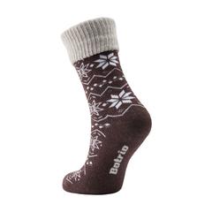 Vue Vodde Recycled Wool Winter Socks de couleur rouge| Krokrodeal