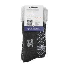 Vue Vodde Recycled Wool Winter Socks de couleur noir| Krokrodeal