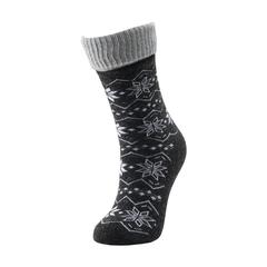 Vue Vodde Recycled Wool Winter Socks de couleur noir| Krokrodeal