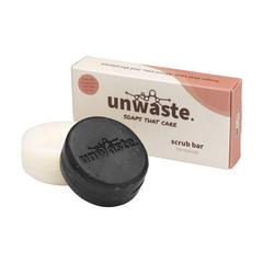 Vue Unwaste Duopack Soap & Scrub bar de couleur orange| Krokrodeal