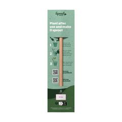 Vue Carte d'en-tête unique pour le crayon Sproutworld de couleur vert| Krokrodeal