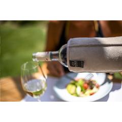 Vue KYWIE Wine Cooler Suede seau à glace de couleur beige| Krokrodeal