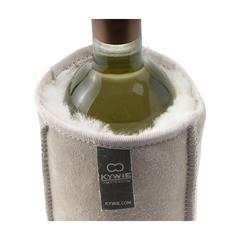 Vue KYWIE Wine Cooler Suede seau à glace de couleur beige| Krokrodeal