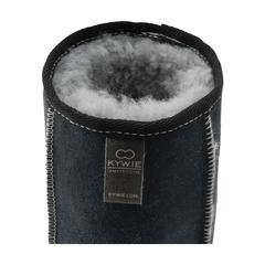 Vue KYWIE Wine Cooler Suede seau à glace de couleur bleu| Krokrodeal