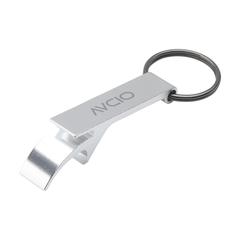 Vue Opener GRS Recycled Aluminium porte-clés de couleur gris| Krokrodeal
