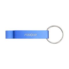Vue Opener GRS Recycled Aluminium porte-clés de couleur bleu| Krokrodeal