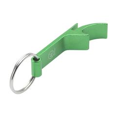 Vue Opener GRS Recycled Aluminium porte-clés de couleur vert| Krokrodeal