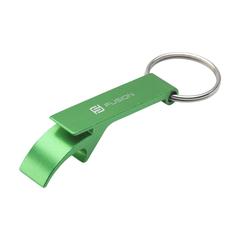 Vue Opener GRS Recycled Aluminium porte-clés de couleur vert| Krokrodeal