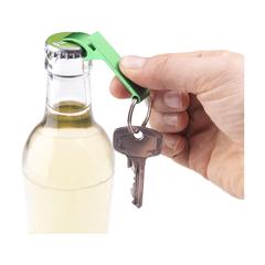Vue Opener GRS Recycled Aluminium porte-clés de couleur vert| Krokrodeal