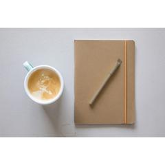 Vue Recycled Paper Pen stylo de couleur marron| Krokrodeal