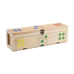 Vue Rackpack Gamebox Ludo de couleur marron| Krokrodeal