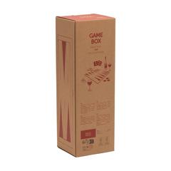 Vue Rackpack FSC-100% Gamebox Backgammon de couleur marron| Krokrodeal